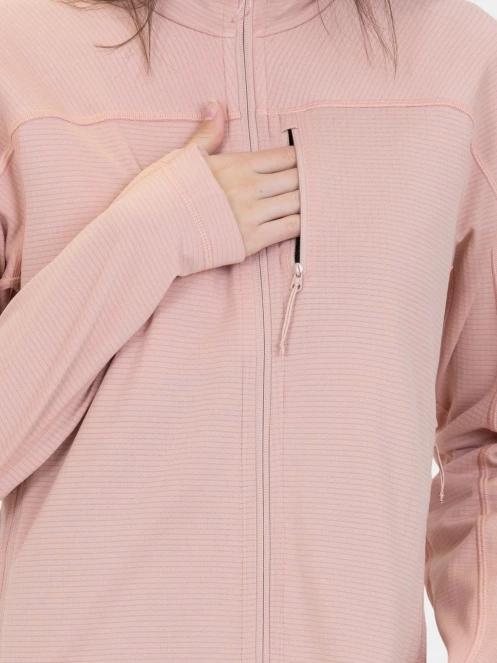 Fjallraven Abisko Lite Fleece Jacket W női polár pulóver rózsaszín színben 6