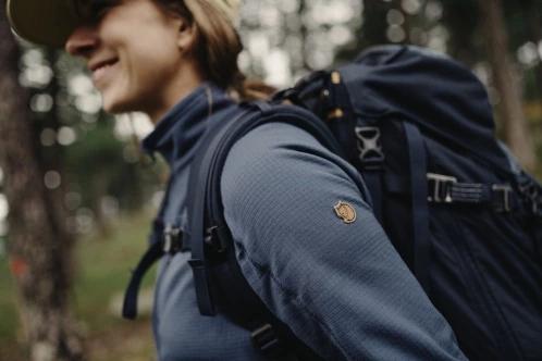 Fjallraven Abisko Lite Fleece Jacket W női polár pulóver sötétkék színben 12