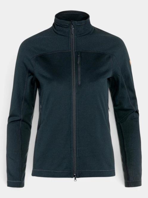 Fjallraven Abisko Lite Fleece Jacket W női polár pulóver sötétkék színben 7