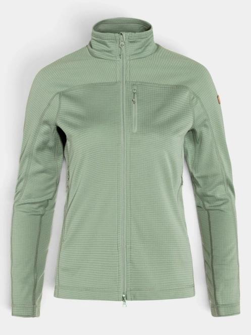 Fjallraven Abisko Lite Fleece Jacket W női polár pulóver zöld színben 6