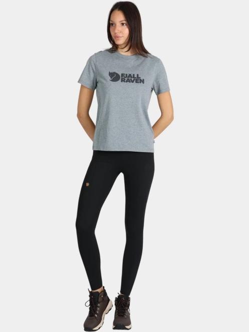 Fjallraven Fjällräven Logo Tee W női rövid ujjú póló szürke színben 5