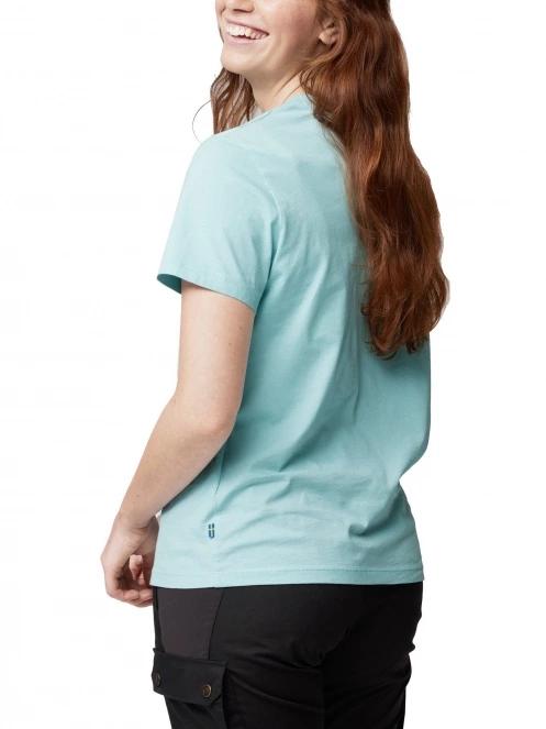 Fjallraven Kanken Art Logo Tee W női rövid ujjú póló világoskék színben 3