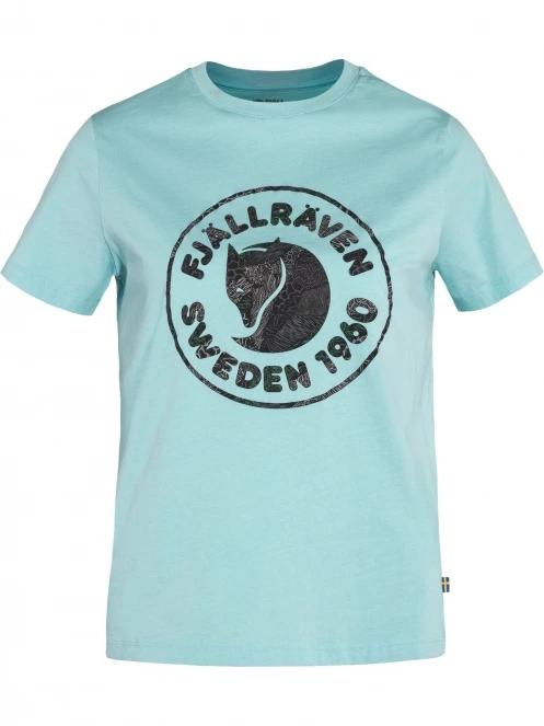 Fjallraven Kanken Art Logo Tee W női rövid ujjú póló világoskék színben 5