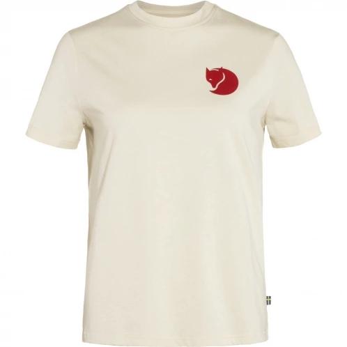 Fjallraven Fox Boxy Logo Tee W női rövid ujjú póló homok színben 2