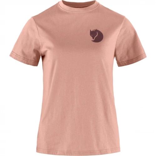 Fjallraven Fox Boxy Logo Tee W női rövid ujjú póló rózsaszín színben 2