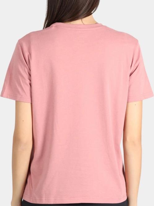 Fjallraven Fox Boxy Logo Tee W női rövid ujjú póló rózsaszín színben 4