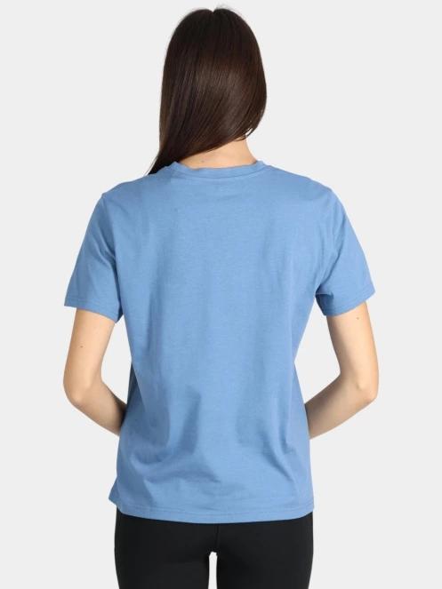 Fjallraven Fox Boxy Logo Tee W női rövid ujjú póló kék színben 4