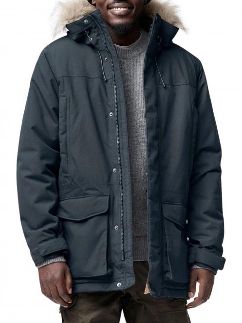 Fjallraven Nuuk Lite Parka M férfi télikabát sötétkék színben 2