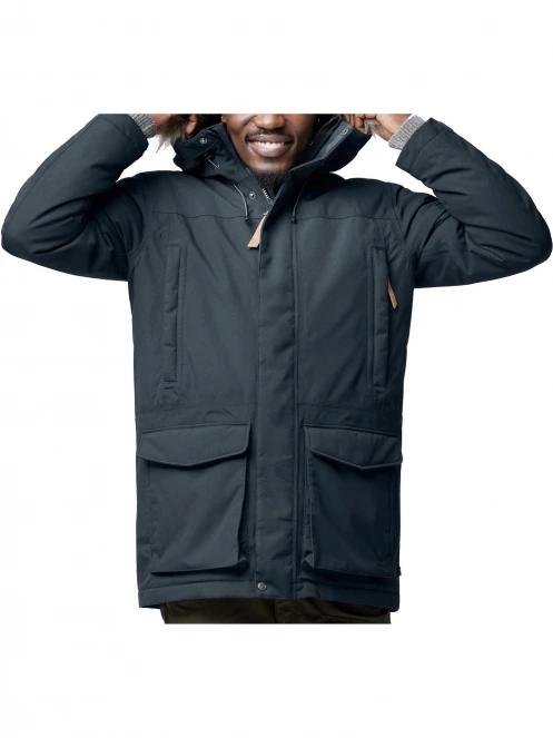 Fjallraven Nuuk Lite Parka M férfi télikabát sötétkék színben 3