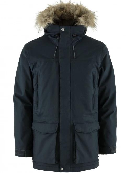 Fjallraven Nuuk Lite Parka M férfi télikabát sötétkék színben 7