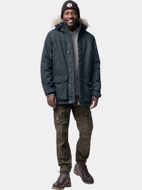 Fjallraven Nuuk Lite Parka M férfi télikabát sötétkék színben 2