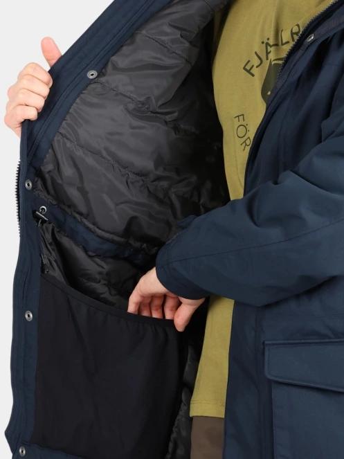 Fjallraven Nuuk Lite Parka M férfi télikabát sötétkék színben 11