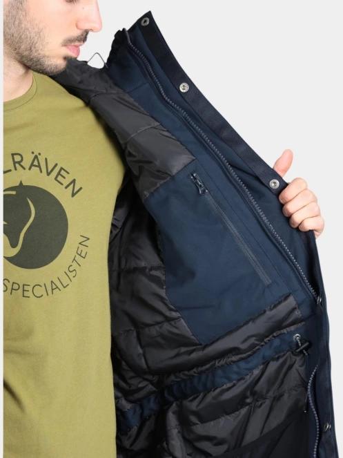 Fjallraven Nuuk Lite Parka M férfi télikabát sötétkék színben 10