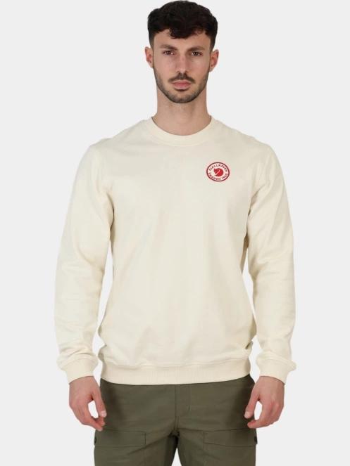 Fjallraven 1960 Logo Badge Sweater M férfi pulóver fehér színben 2