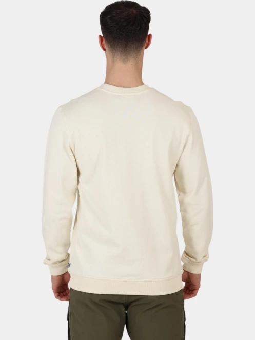 Fjallraven 1960 Logo Badge Sweater M férfi pulóver fehér színben 4