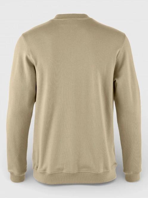 Fjallraven 1960 Logo Badge Sweater M férfi pulóver homok színben 3