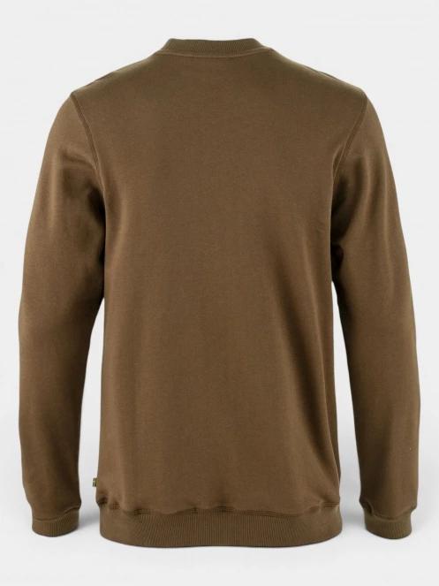 Fjallraven 1960 Logo Badge Sweater M férfi pulóver barna színben 3