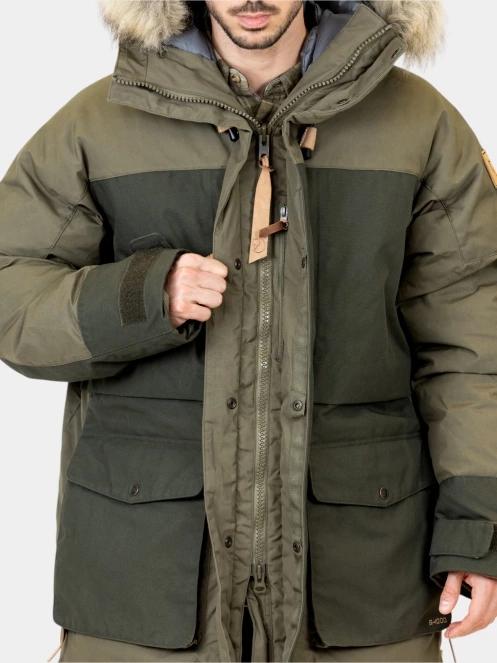 Fjallraven Polar Expedition Parka M férfi pehelykabát zöld színben 11