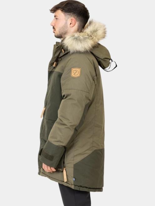 Fjallraven Polar Expedition Parka M férfi pehelykabát zöld színben 3