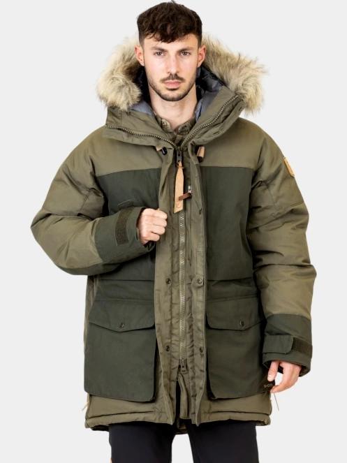 Fjallraven Polar Expedition Parka M férfi pehelykabát zöld színben 5