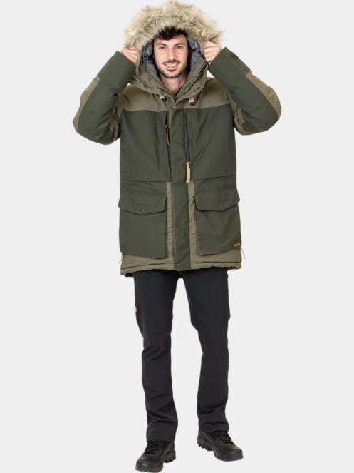 Fjallraven Polar Expedition Parka M férfi pehelykabát zöld színben 6
