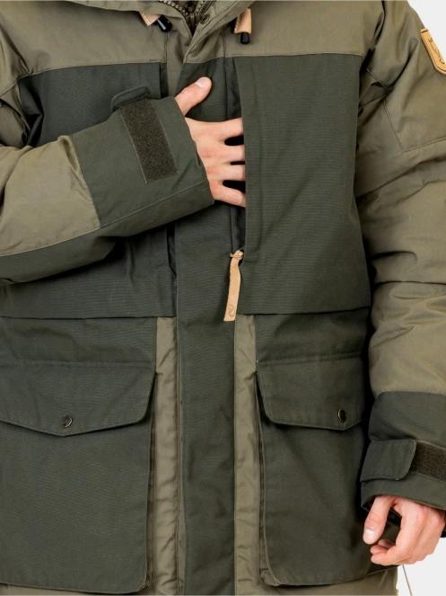 Fjallraven Polar Expedition Parka M férfi pehelykabát zöld színben 8