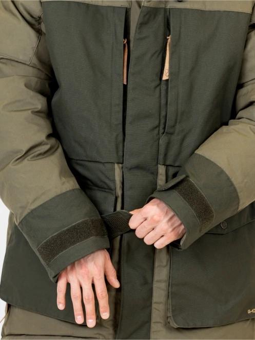 Fjallraven Polar Expedition Parka M férfi pehelykabát zöld színben 10