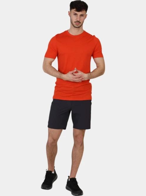 Fjallraven Abisko Wool SS M férfi rövid ujjú sport póló narancssárga színben 6