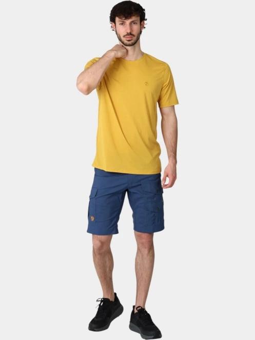 Fjallraven Abisko Day Hike SS M férfi rövid ujjú sport póló sárga színben 5