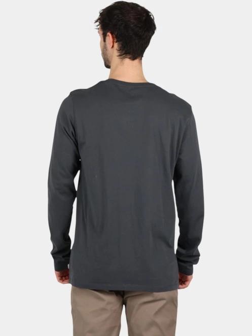 Fjallraven Forever Nature Badge LS M férfi hosszú ujjú póló sötétkék színben 4
