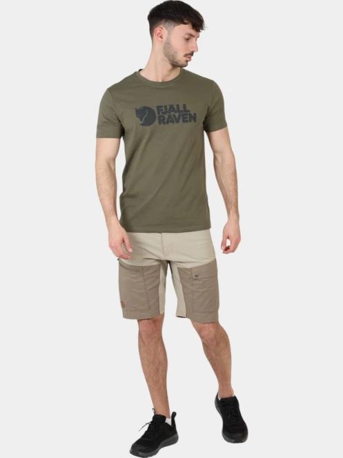 Fjallraven Fjällräven Logo T-shirt M férfi rövid ujjú póló zöld színben 6