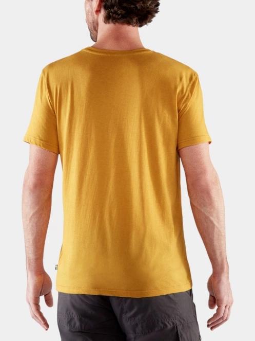 Fjallraven Fjällräven Logo T-shirt M férfi rövid ujjú póló sárga színben 3