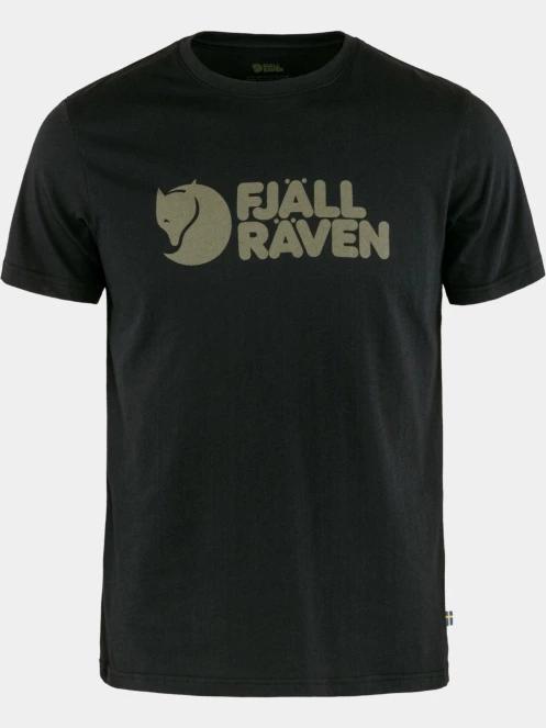 Fjallraven Fjällräven Logo T-shirt M férfi rövid ujjú póló fekete színben 2