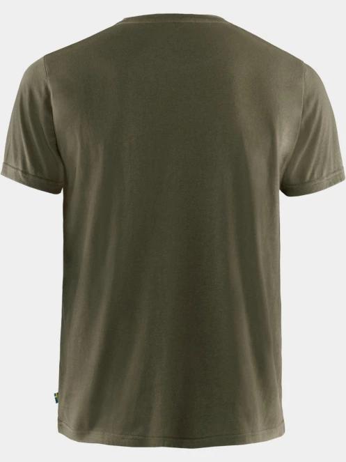 Fjallraven Fjällräven Logo T-shirt M férfi rövid ujjú póló zöld színben 3