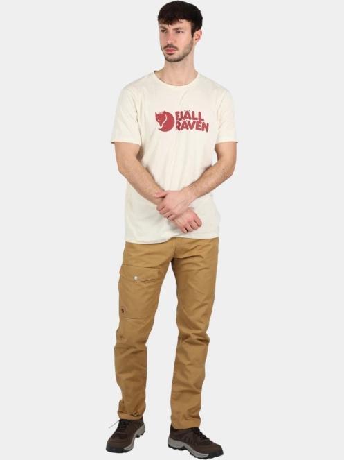 Fjallraven Fjällräven Logo T-shirt M férfi rövid ujjú póló homok színben 5