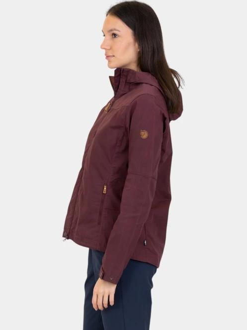 Fjallraven Stina Jacket W női átmeneti kabát bordó színben 3