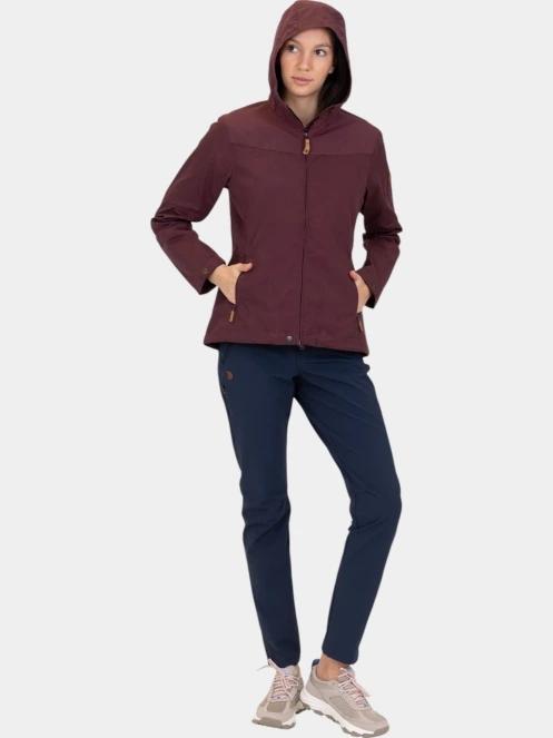 Fjallraven Stina Jacket W női átmeneti kabát bordó színben 5