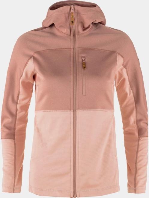 Fjallraven Abisko Trail Fleece W női kapucnis pulóver rózsaszín színben 2
