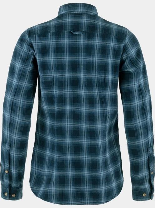 Fjallraven Övik Flannel Shirt W női hosszú ujjú ing kék színben 3