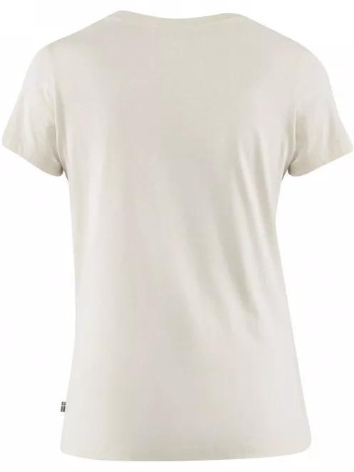 Fjallraven Arctic Fox Print T-shirt W női rövid ujjú póló fehér színben 3