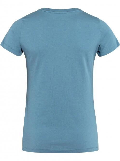 Fjallraven Arctic Fox Print T-shirt W női rövid ujjú póló kék színben 3