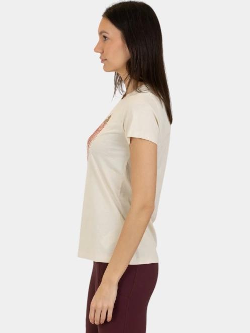 Fjallraven Arctic Fox T-shirt W női rövid ujjú póló fehér színben 3