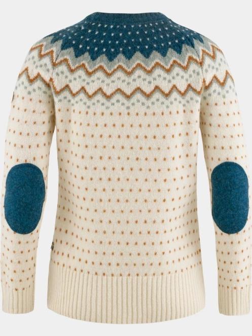 Fjallraven Övik Knit Sweater W női kötött pulóver homok színben 3