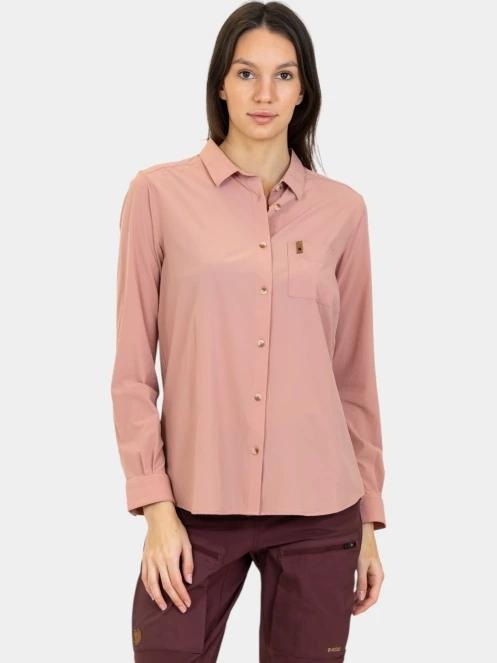 Fjallraven Övik Lite Shirt LS W női hosszú ujjú ing rózsaszín színben 2
