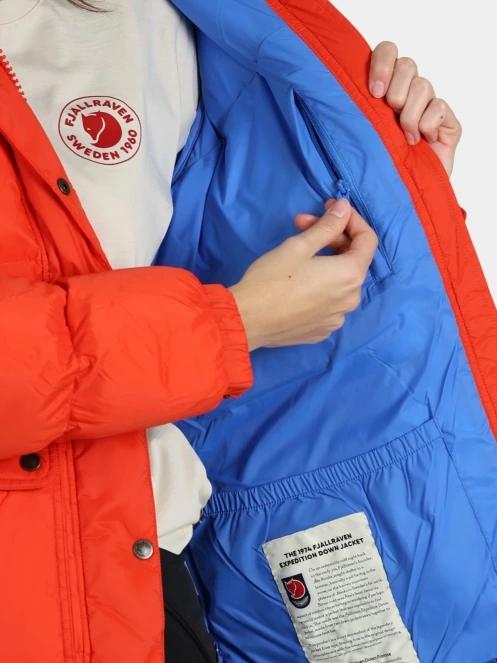 Fjallraven Expedition Down Lite Jacket W női pehelykabát narancssárga színben 9