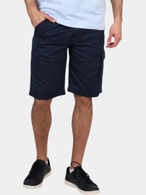 TBS Fuppaber férfi oldalzsebes rövidnadrág sötétkék színben 2