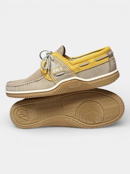TBS Globek férfi mokaszin homok színben 3