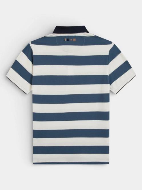 TBS Govanpol férfi galléros póló kék színben 5