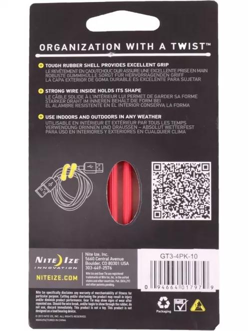 Niteize Gear Tie kötöző kötöző piros színben 3