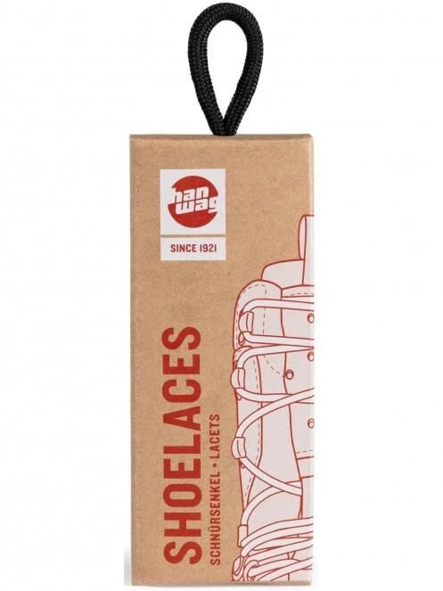 Hanwag Shoe Laces 180 cm cipőfűző fekete színben 2